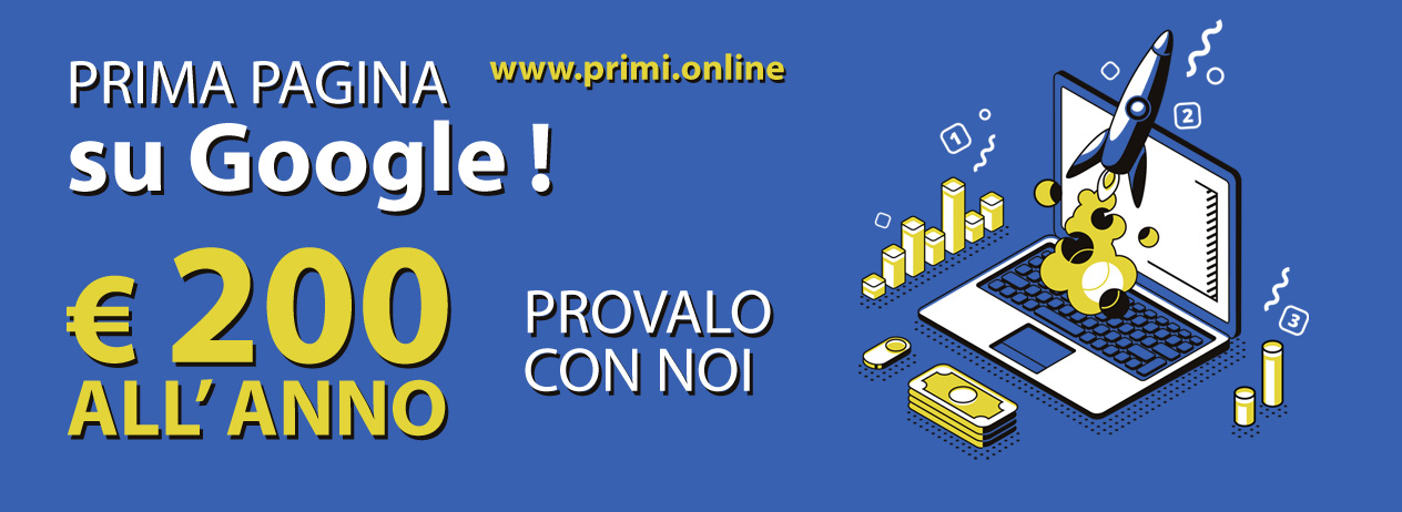 Prima Pagina su Google con PRIMI ONLINE